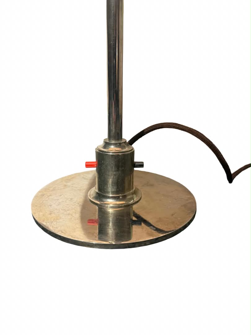 Poul Henningsen PH 4/3 bordlampe i forniklet stål