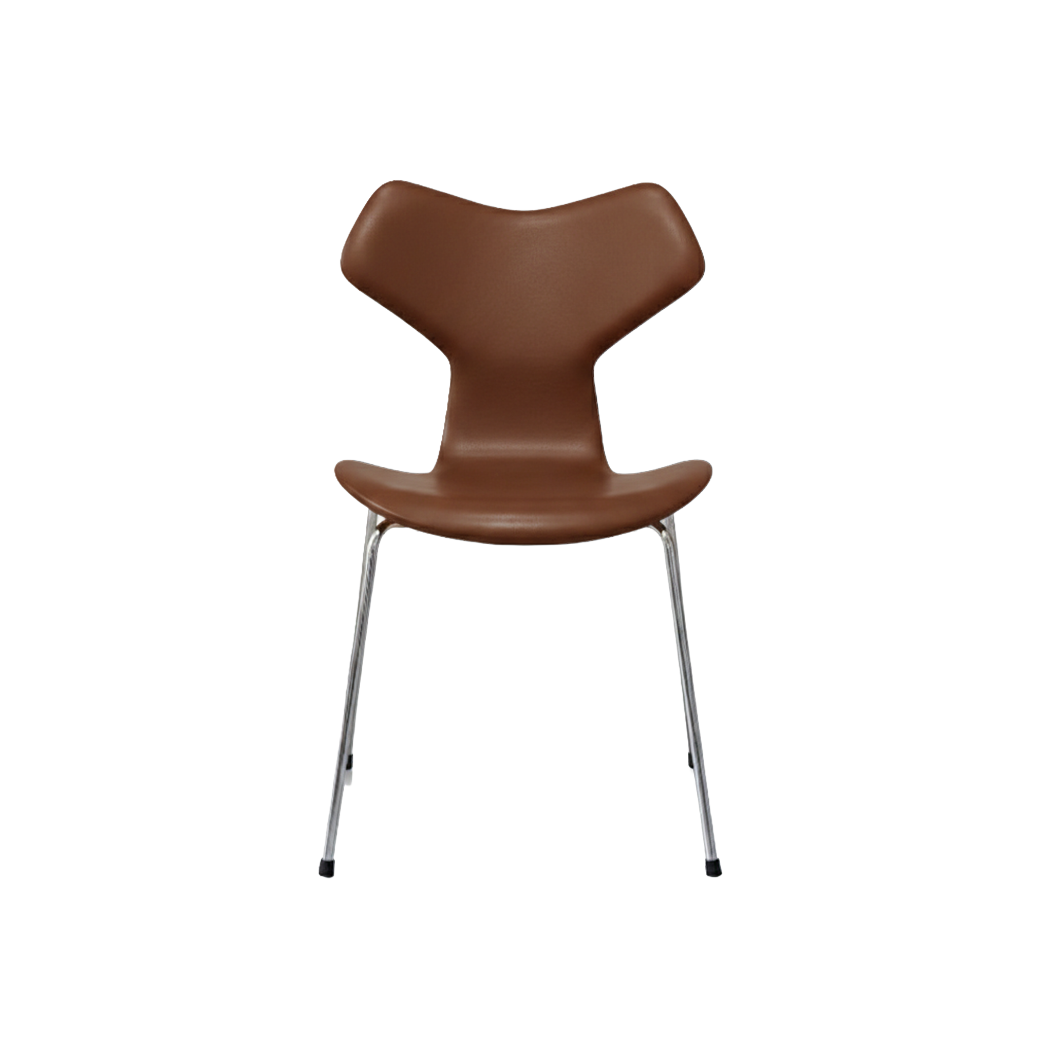 Nypolstret Arne Jacobsen Grand Prix stol 4130 i valnød læder