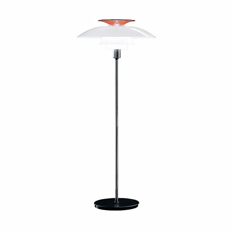 PH 80 Gulvlampe fra Louis Poulsen, designet af Poul Henningsen.