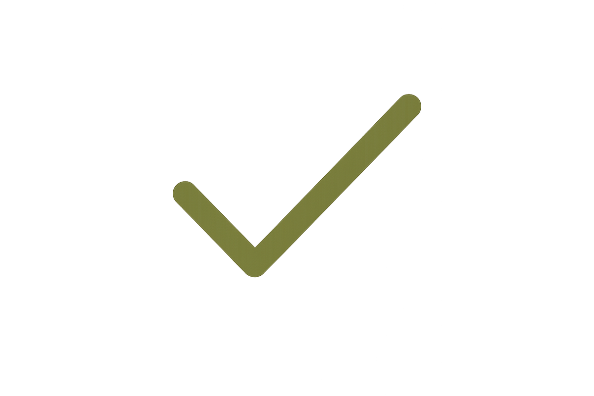 check icon olive green
